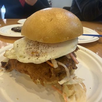 D'Andrews Bakery & Cafe - Fried Chicken Breakfast Sandwich - Bakeries Near Me - Nashville, Tennessee