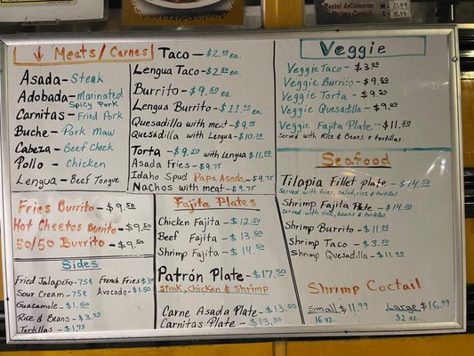 Menu photo 4 Taqueria El Patrón Heyburn, ID Menu photo 4 Taqueria El Patrón Heyburn, ID