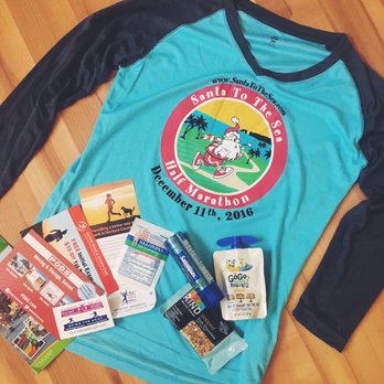Santa To the Sea Half Marathon - race goody bag comes with the shirt | 2016 - Races & Competitions Near Me - Oxnard, California Santa To the Sea Half Marathon - race goody bag comes with the shirt | 2016 - Races & Competitions Near Me - Oxnard, California