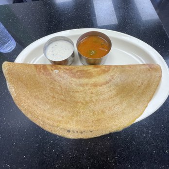 Udupi Palace - Butter masala dosa with coconut chutney and sambar - Indian Near Me - Artesia, California Udupi Palace - Butter masala dosa with coconut chutney and sambar - Indian Near Me - Artesia, California
