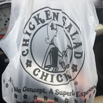 Chicken Salad Chick - a plastic bag in a car - Salad Near Me - Jonesboro, Arkansas