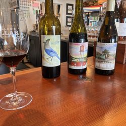 Steller's Cellar - The $20 wine tasting (plus a full glass of your favorite). Mr. Steller's own wines with local artist labels.