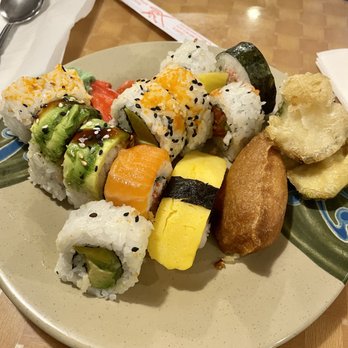 Mizumi Buffet - a plate of sushi and rolls - Buffets Near Me - Tigard, Oregon Mizumi Buffet - a plate of sushi and rolls - Buffets Near Me - Tigard, Oregon