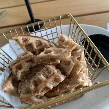 Tocaya Modern Mexican - Mini waffle churro bites - Mexican Near Me - Burbank, California Tocaya Modern Mexican - Mini waffle churro bites - Mexican Near Me - Burbank, California