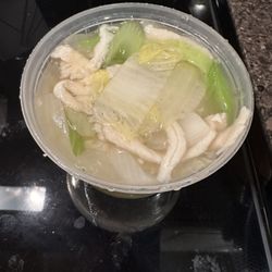 Great Wall Chinese Restaurant - Pint of chicken chow mein. Flavorless and veggies were cut too large. Would never order this again.