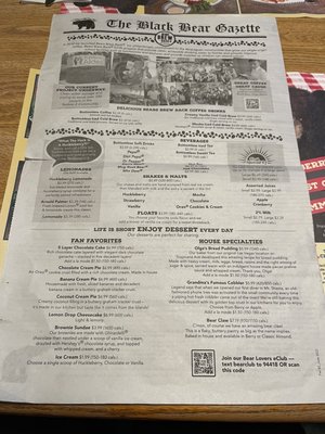 Menu photo 1 Black Bear Diner Klamath Falls Klamath Falls, OR