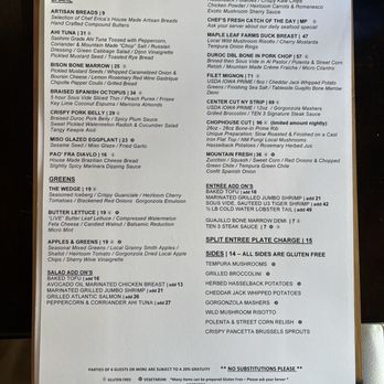 TEN 3 - Dinner Menu - New American Near Me - Albuquerque, New Mexico TEN 3 - Dinner Menu - New American Near Me - Albuquerque, New Mexico