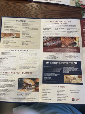 Menu photo 1 Grizzly's Wood-Fired Grill Eau Claire, WI