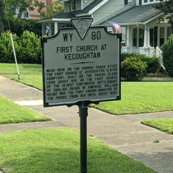 First Church at Kecoughtan Historical Marker - First Church at Kecoughtan Historical Marker, Hampton