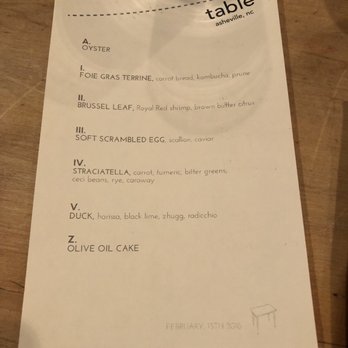 Table - Chef's Table tasting menu - New American Near Me - Asheville, North Carolina Table - Chef's Table tasting menu - New American Near Me - Asheville, North Carolina