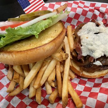 Betty Bombers - The Blackout Burger - American Near Me - Savannah, Georgia Betty Bombers - The Blackout Burger - American Near Me - Savannah, Georgia