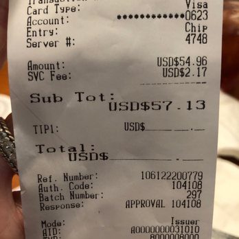 Ponderosa Steakhouse - Service fees at Ponderosa but they didn't tell you - Steakhouses Near Me - Vincennes, Indiana