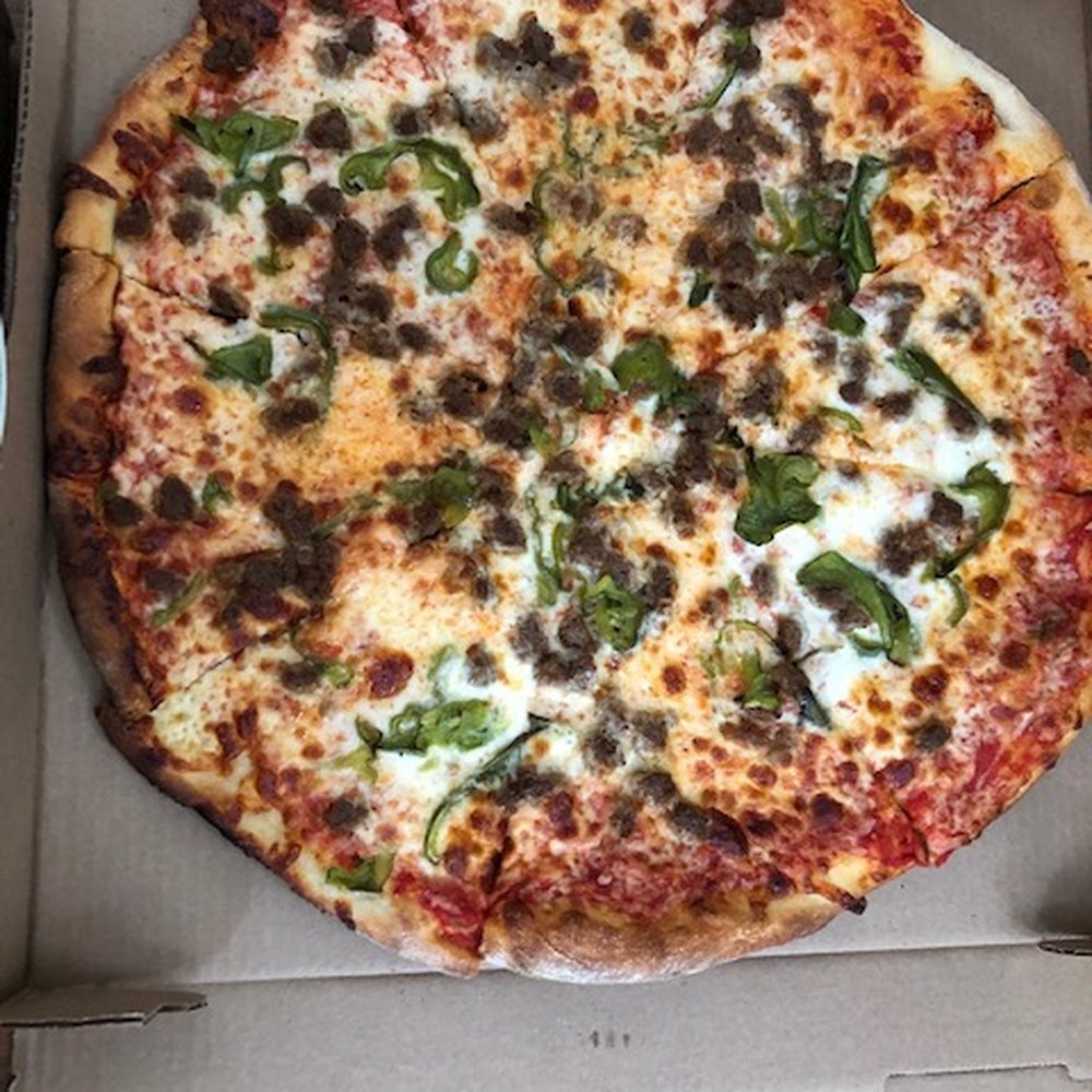 18" large sausage and peppers