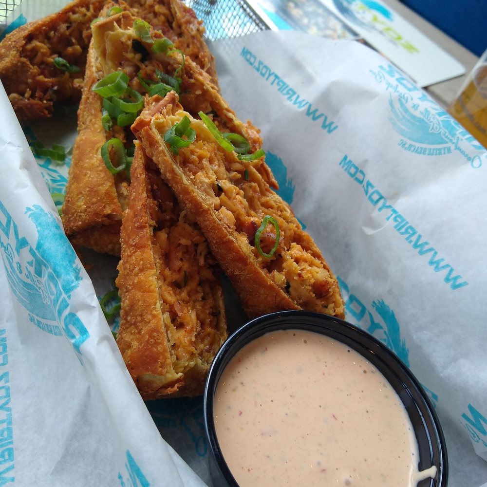 RipTydz - Smoked gouda chicken egg rolls 04/02/2021 - Seafood Near Me - Myrtle Beach, South Carolina