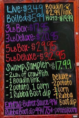 Menu photo 3 Rubba Boot Crawfish Shreveport, LA