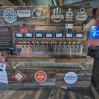 Blast & Brew - Beer wall. There's a cider and a seltzer too. - New American Near Me - Pismo Beach, California Blast & Brew - Beer wall. There's a cider and a seltzer too. - New American Near Me - Pismo Beach, California