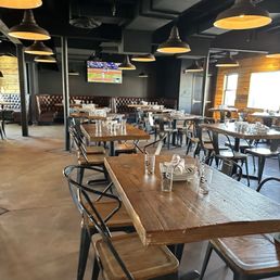 Lots of dining space downstairs