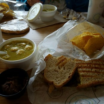 Crescent Bakery & Cafe - This is my yummy lunch.  Soup and sandwich. - Bakeries Near Me - Frankfort, Michigan