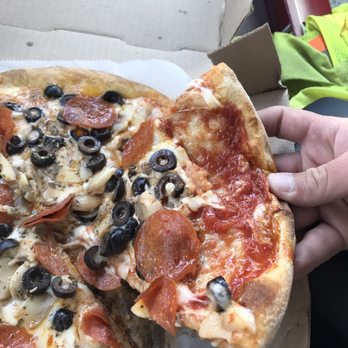 Bravo Pizza - Definitely not crispy either as it just folded down and all the toppings slid off. - Pizza Near Me - West Chester, Pennsylvania