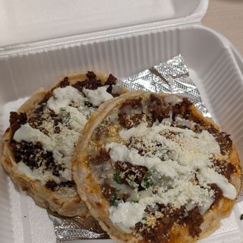 Taqueria 54 - Picadita al pastor / chorizo - Tacos Near Me - Orange, California Taqueria 54 - Picadita al pastor / chorizo - Tacos Near Me - Orange, California