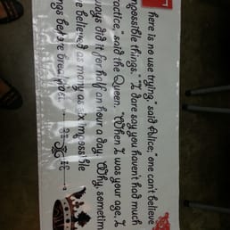 2 x 4 ft banner for Alice In Wonderland party 2 x 4 ft banner for Alice In Wonderland party