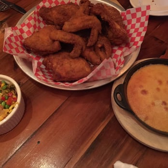 The Eagle Mass Ave - The whole fried chicken, corn bread and succotash! Good for three people and YUM! - American Near Me - Indianapolis, Indiana