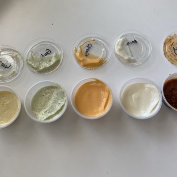 Tu Pepito - Flight of sauces: corn, garlic, cheese, bacon, spicy - Venezuelan Near Me - Austin, Texas