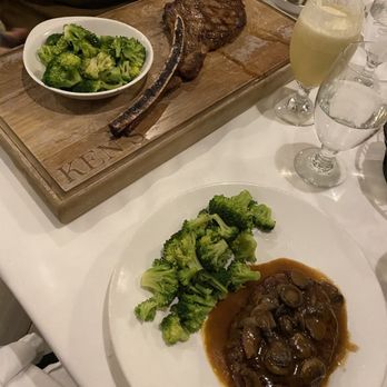 Ken's Steakhouse - The new Ken's Tomahawk Steak and Chopped Sirloin accompanied by a refreshing  Virgin Piña Colada - Steakhouses Near Me - Framingham, Massachusetts