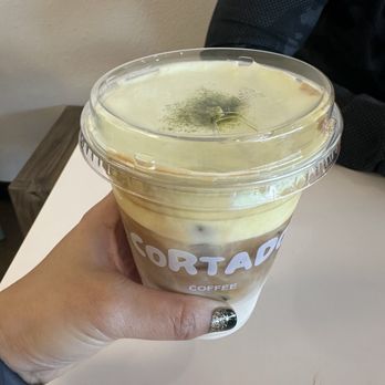 Cortado Coffee - Pistachio Cream Latte - Coffee & Tea Near Me - Garden Grove, California