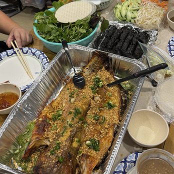 Anh Hong Saigon - *Togo: Large Catfish + Bo La Lot - Vietnamese Near Me - Milpitas, California