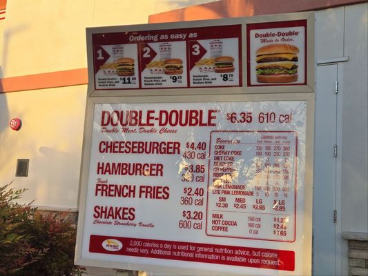 Menu photo 1 In-N-Out Burger La Habra, CA Menu photo 1 In-N-Out Burger La Habra, CA