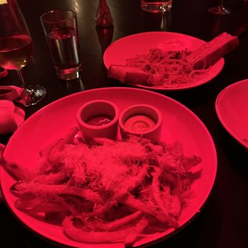la Betty - Truffle fries, shrimp scampi in the back (comes with 3 pieces of bread) - Wine Bars Near Me - Washington, DC, District of Columbia la Betty - Truffle fries, shrimp scampi in the back (comes with 3 pieces of bread) - Wine Bars Near Me - Washington, DC, District of Columbia