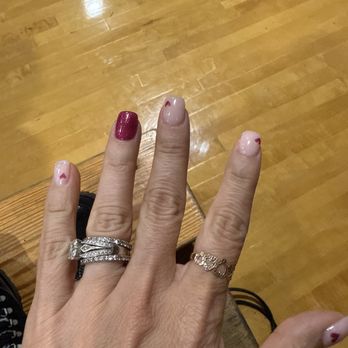 Miracle Nails & Bar - Gel refill with design. - Nail Salons Near Me - Monrovia, California