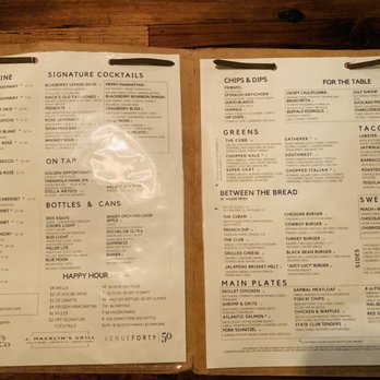 J. Macklin’s Grill - Full menu - Bars Near Me - Coppell, Texas J. Macklin’s Grill - Full menu - Bars Near Me - Coppell, Texas