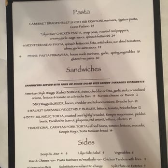 Lilys - Menu - New American Near Me - Mount Shasta, California Lilys - Menu - New American Near Me - Mount Shasta, California