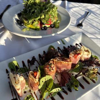 Scopa - Watermelon salad & prosciutto rollatini! Delicious!!! We devoured this in seconds. - Italian Near Me - Lynn, Massachusetts