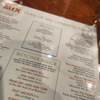 MIX Kitchen & Bar - Limited menu to celebrate the graduates! - Cocktail Bars Near Me - Ithaca, New York