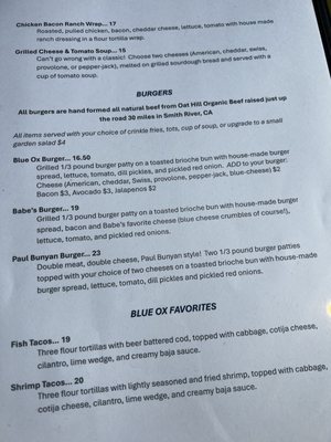 Menu photo 6 Forest Cafe Klamath, CA