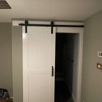 Apex Builders and Contractors - New door to a full bath inside - Kitchen & Bath Near Me Apex Builders and Contractors - New door to a full bath inside - Kitchen & Bath Near Me