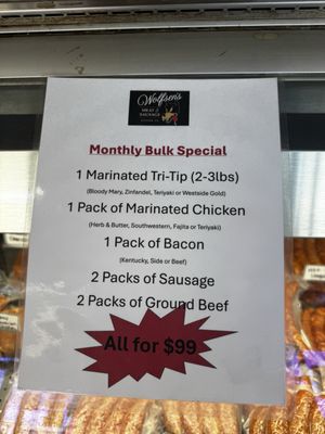 Menu photo 1 Wolfsen's Meat & Sausage Gustine, CA Menu photo 1 Wolfsen's Meat & Sausage Gustine, CA