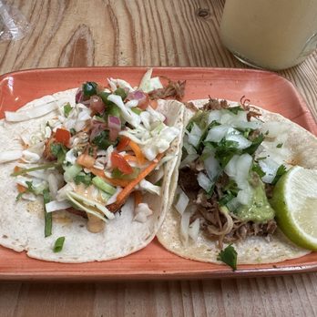 Fish Taco - Shrimp and carnitas tacos - Mexican Near Me - Bethesda, Maryland