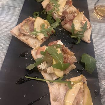 Wine Whisperer - Brie, Apple Flatbread - Wine Bars Near Me - Henrico, Virginia Wine Whisperer - Brie, Apple Flatbread - Wine Bars Near Me - Henrico, Virginia