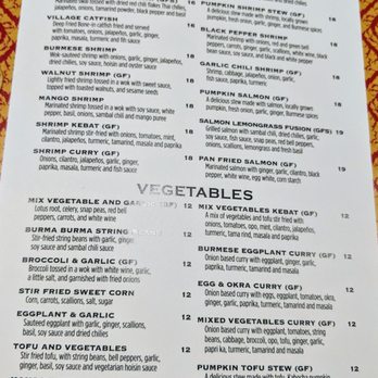 Burma Burma - Menu 12/28/18 - Burmese Near Me - Dublin, California Burma Burma - Menu 12/28/18 - Burmese Near Me - Dublin, California