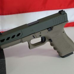 Grimm Tactical - Custom Glock slide machining and Cerakote finish.