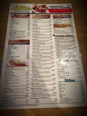 Menu photo 6 C's Waffles Boardman Youngstown, OH