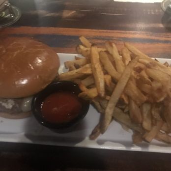 BRU Burger Bar - Carmel - Provençal burger. I switched out the goat cheese for white cheddar. Delicious! - Burgers Near Me - Carmel, Indiana