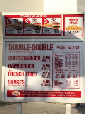Menu photo 6 In-N-Out Burger El Cajon, CA