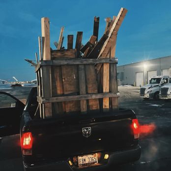 West Michigan Junk Heroes - Big crate on truck. - Junk Removal & Hauling Near Me West Michigan Junk Heroes - Big crate on truck. - Junk Removal & Hauling Near Me