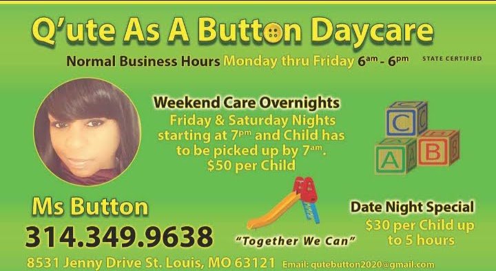 Q'ute As A Button Daycare - childcare center in St. Louis, MO