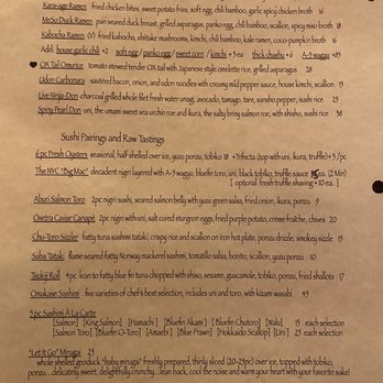 Chome - Menu - Izakaya Near Me - San Francisco, California